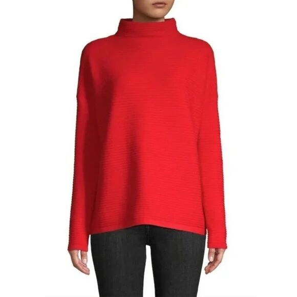 ✨ French Connection Baby Soft Ribbed Poppy Funnel Neck Sweater✨ - Picture 5 of 11